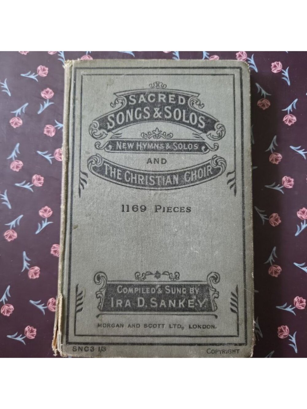 Ira D. Sankey Vintage Hardcover Hymnal 1169 Pieces Religious Antique Songbook